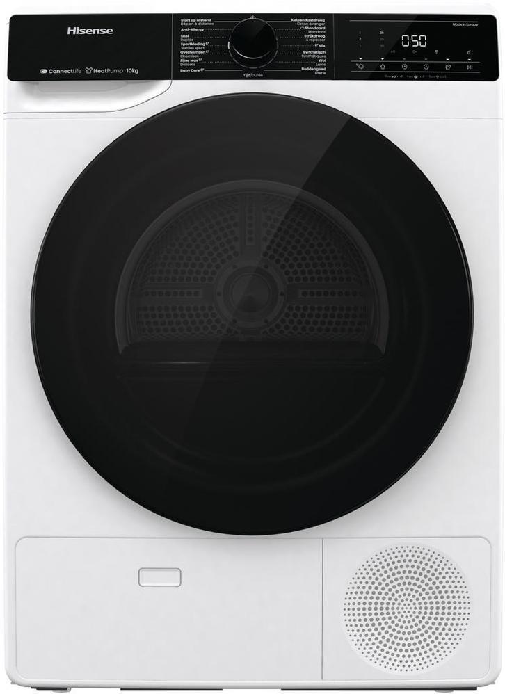 Hisense DH5V13UW warmtepomp droger met 10 kg. trommel en E, Witgoed en Apparatuur, Wasdrogers, Nieuw, Voorlader, Energieklasse A of zuiniger
