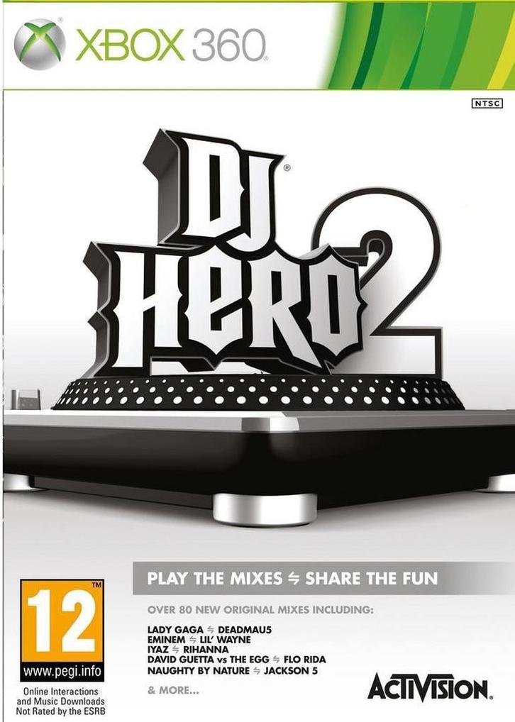 Xbox 360 DJ Hero 2 (Game Only), Spelcomputers en Games, Games | Xbox 360, Zo goed als nieuw, Verzenden