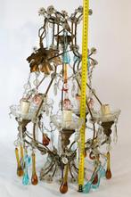 Kroonluchter - metaal - geblazen glas - Murano druppel