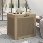 vidaXL Tuinbox 55,5x43x53 cm polypropeen lichtbruin, Tuin en Terras, Verzenden, Nieuw