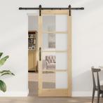 vidaXL Schuifdeur Anders ORKDAL Bruin 78 x 202 cm, Doe-het-zelf en Verbouw, Deuren en Horren, Verzenden, Nieuw