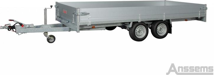 Anssems Plateauwagen ASX 3000kg 405×178, Auto diversen, Aanhangers en Bagagewagens, Ophalen of Verzenden