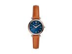 Fossil Carlie Mini Horloge ES4701 Dameshorloge 28 mm - Bruin, Verzenden, Nieuw