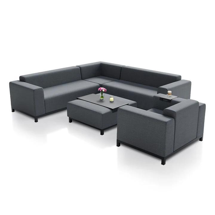 Loungeset / Tuinset - Sorano - Antraciet, Tuin en Terras, Tuinsets en Loungesets, Nieuw, Verzenden