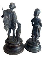 sculptuur, “Le Berger et la bergère signée Laurini - 28 cm -