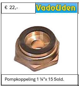 pompkoppelingen beschikbaar voor biedingen