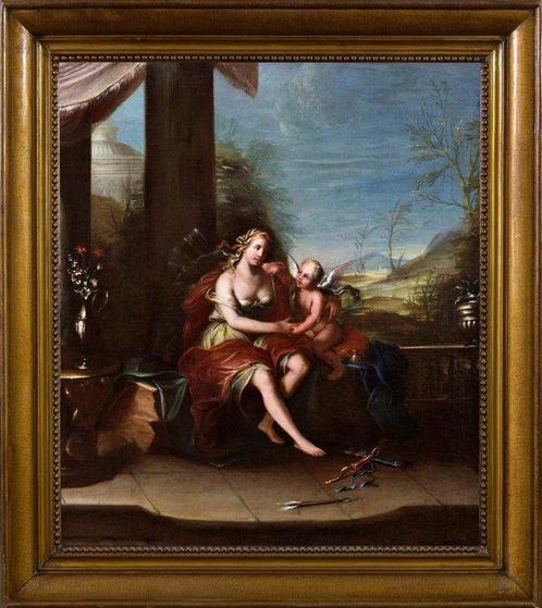 Scuola Fiamminga (XVII-XVIII), Ambito di Mattheus Terwesten, Antiek en Kunst, Kunst | Schilderijen | Klassiek