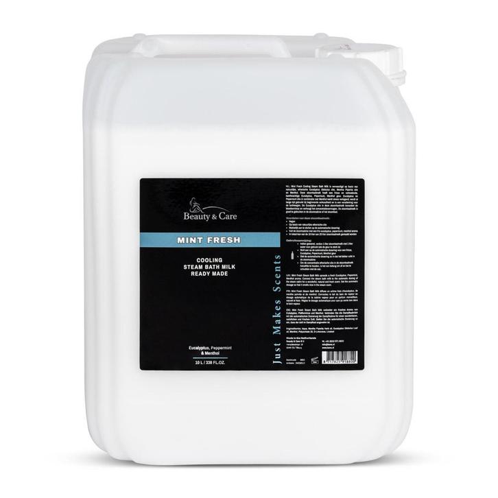 Beauty & Care Munt Fris stoombadmelk ready made 10 L.  new, Sport en Fitness, Gezondheidsproducten en Wellness, Aroma, Nieuw, Ophalen of Verzenden