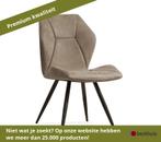 2 stuks Maxfurn Tesla Eetkamerstoel metaal/softyl microvezel, Ophalen of Verzenden, Nieuw, Overige materialen
