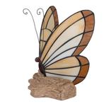Tiffany vlinderlamp – Vlinder op Boomstronk - H 24 cm, Huis en Inrichting, Verzenden, Nieuw