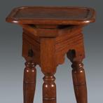 Robuuste piëdestal of atelier bok ca 1890 voor presentatie v, Antiek en Kunst, Antiek | Meubels | Tafels, Ophalen of Verzenden