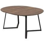 Uitschuif Eetkamertafel Sietse Showmodel in eiken, Ophalen, 100 tot 150 cm, Eikenhout, Nieuw