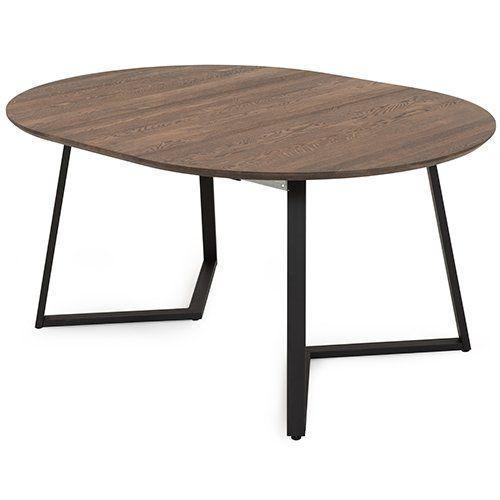 Uitschuif Eetkamertafel Sietse Showmodel in eiken, Huis en Inrichting, Tafels | Eettafels, 100 tot 150 cm, 150 tot 200 cm, Overige vormen