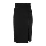 Twinset • zwarte midi rok met split • 36 (IT42), Kleding | Dames, Rokken, Twinset, Verzenden, Zwart, Nieuw