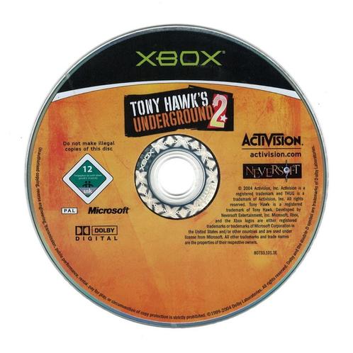 Tony Hawks Underground 2 (losse disc) (Xbox), Spelcomputers en Games, Games | Xbox Original, Gebruikt, Vanaf 12 jaar, Verzenden