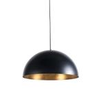 Industriële hanglamp zwart met goud 50 cm - Magna Eco, Nieuw, Overige stijlen
