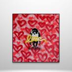 FreeSpeech (XX) - RED LOVE APE - XL - Banksy Street Art, Antiek en Kunst