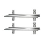 GGM Gastro | Wandplanken PREMIUM - 1200x400mm - met 2 |, Verzenden, Nieuw in verpakking