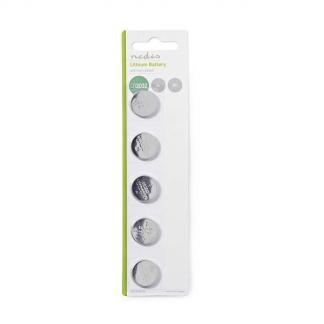 Knoopcel batterij CR2032 - Nedis - 5 stuks (Lithium, 3 V), Doe-het-zelf en Verbouw, Gereedschap | Machine-onderdelen en Toebehoren