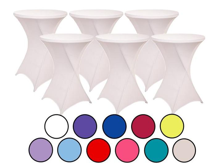6-pack Statafelrokken - Stretch - 80-85x110 cm - Lavendel, Huis en Inrichting, Tafels | Eettafels, Nieuw, Verzenden
