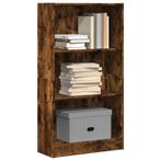 vidaXL Boekenkast 60x24x109 cm bewerkt hout gerookt, Huis en Inrichting, Kasten | Boekenkasten, Verzenden, Nieuw, Overige houtsoorten