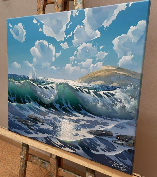 Ihor Tormin (1960) - Walking with the clouds, Antiek en Kunst, Kunst | Schilderijen | Modern