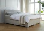 ACTIE! Boxspring Andorra 160 200 Beige, Huis en Inrichting, Slaapkamer | Boxsprings, Verzenden, Beige, 200 cm, Modern