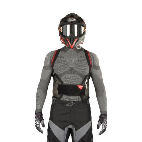 Rugbescherming Alpinestars Nucleon KR-3 Smoke-Zwart-Rood, Motoren, Accessoires | Overige, Nieuw, Verzenden
