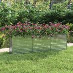 vidaXL Plantenbak verhoogd 240x40x77 cm gegalvaniseerd staal, 100 cm of meer, Verzenden, Nieuw, Metaal