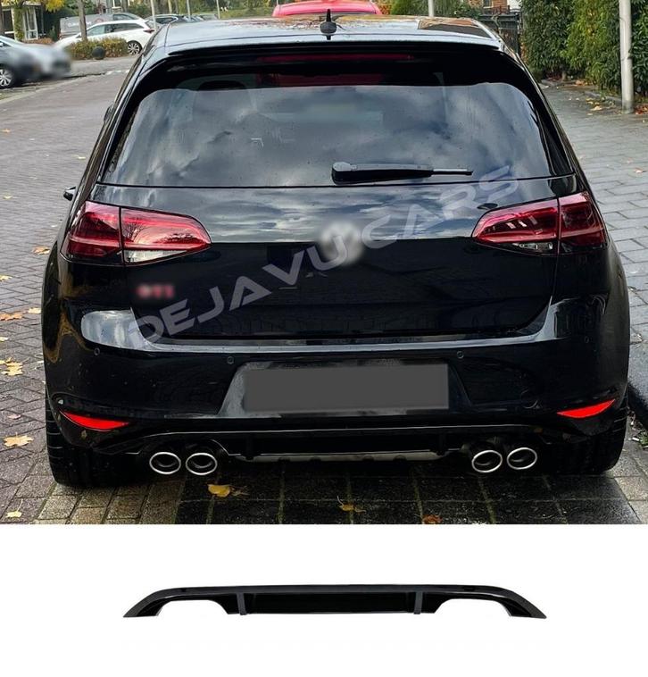 R20 R Look Diffuser voor Volkswagen Golf 7 / GTE / GTD / GTI, Auto-onderdelen, Carrosserie en Plaatwerk, Achter, Bumper, Nieuw