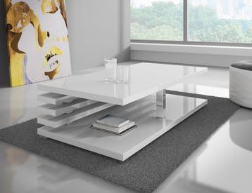 Salontafel Altea hoogglans wit rechthoekig 120x60cm beschikbaar voor biedingen