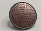 Spanje. Isabel II. Historical Medal 1836 (de Leveque/VF)