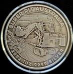 Australische Silver Super Pit 1 oz 2022 Antique Finish, Zilver, Losse munt, Verzenden