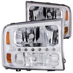 ANZO 2000-2004 Ford Excursion Crystal Headlights Chrome w/, Ophalen of Verzenden, Nieuw
