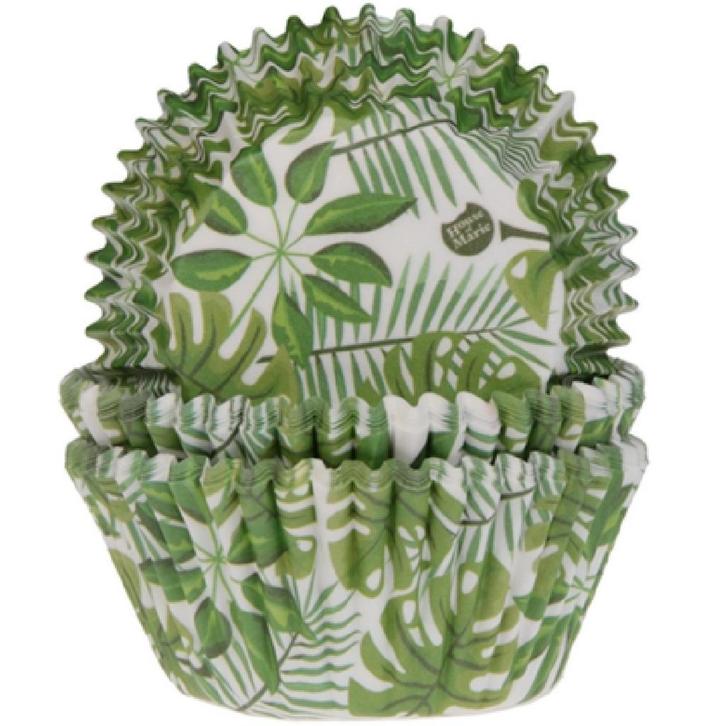 Cupcake Vormpjes HoM Bladeren Groen 50x33mm. 48st., Hobby en Vrije tijd, Taarten en Cupcakes maken, Nieuw, Verzenden