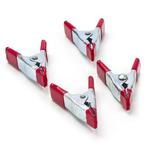 Veerklem | Toolland | 2 cm | 4 stuks (Metaal), Verzenden, Nieuw