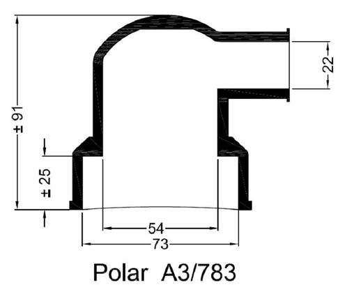 Rubbermof warmtewisselaar Polar A3/783 73/22, Watersport en Boten, Bootonderdelen, Motor en Techniek, Nieuw, Zeilboot of Motorboot