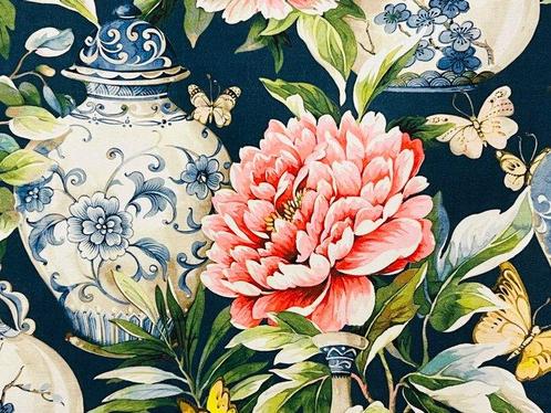 Katoenen stof - Een tijdloze elegantie voor je huis -, Antiek en Kunst, Antiek | Kleden en Textiel