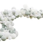 Wit Saliegroen Ballonnenboog XL DIY Set, Hobby en Vrije tijd, Feestartikelen, Verzenden, Nieuw
