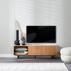 40% Korting: Tv-meubel Ray blank eiken 150 cm, Huis en Inrichting, Kasten | Televisiemeubels, Ophalen, Zo goed als nieuw, Industrieel, Scandinavisch, Modern