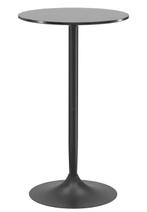 Scandinavische Bartafel Ø60 cm – Zwart met Marmerlook, Huis en Inrichting, Verzenden, Nieuw
