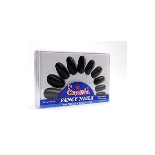 Zwarte nagels - Kunstnagels, Hobby en Vrije tijd, Feestartikelen, Ophalen of Verzenden