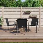 vidaXL 5-delige Tuinset met kussens poly rattan en staal, Tuin en Terras, 4 zitplaatsen, Nieuw, Tuinset, Verzenden