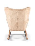 Aemely® Schommelstoel Mama - Beige Imitatiebont, Blank Hou, Ophalen of Verzenden, Nieuw, Stoel(en)