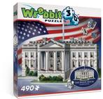 Wrebbit 3D Puzzel - White House (490 stukjes) | Wrebbit -, Hobby en Vrije tijd, Denksport en Puzzels, Nieuw, Verzenden