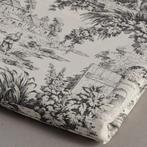 Exclusief Toile de Jouy Grijs - Textiel  - 250 cm - 280 cm