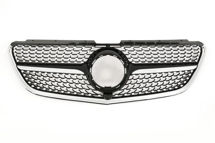 Grill Mercedes Vito W447 (2014-2018) Diamond Zwart/Chroom, Auto-onderdelen, Overige Auto-onderdelen, Ophalen of Verzenden