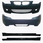 BMW E60 03–10 M5-stijl bodykit 4-uitlaat + sideskirts, Nieuw, Voor, BMW, Bumper
