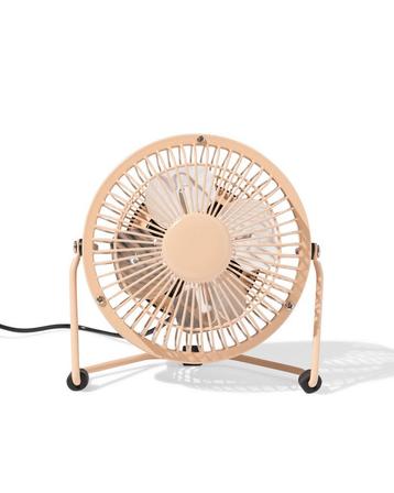 HEMA USB ventilator perzik 20% korting ; met je HEMA pas beschikbaar voor biedingen