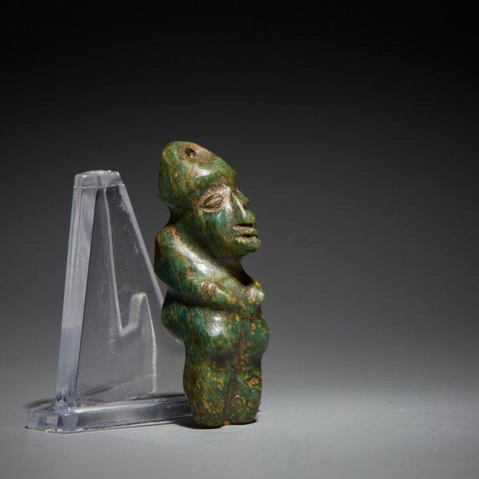 Mixteca, Mexico Steen Hangende figuur. 12e-15e eeuw na, Verzamelen, Mineralen en Fossielen